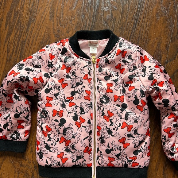 Disney Minnie Mouse Pink Bomber Jacket - Picture 1 of 3